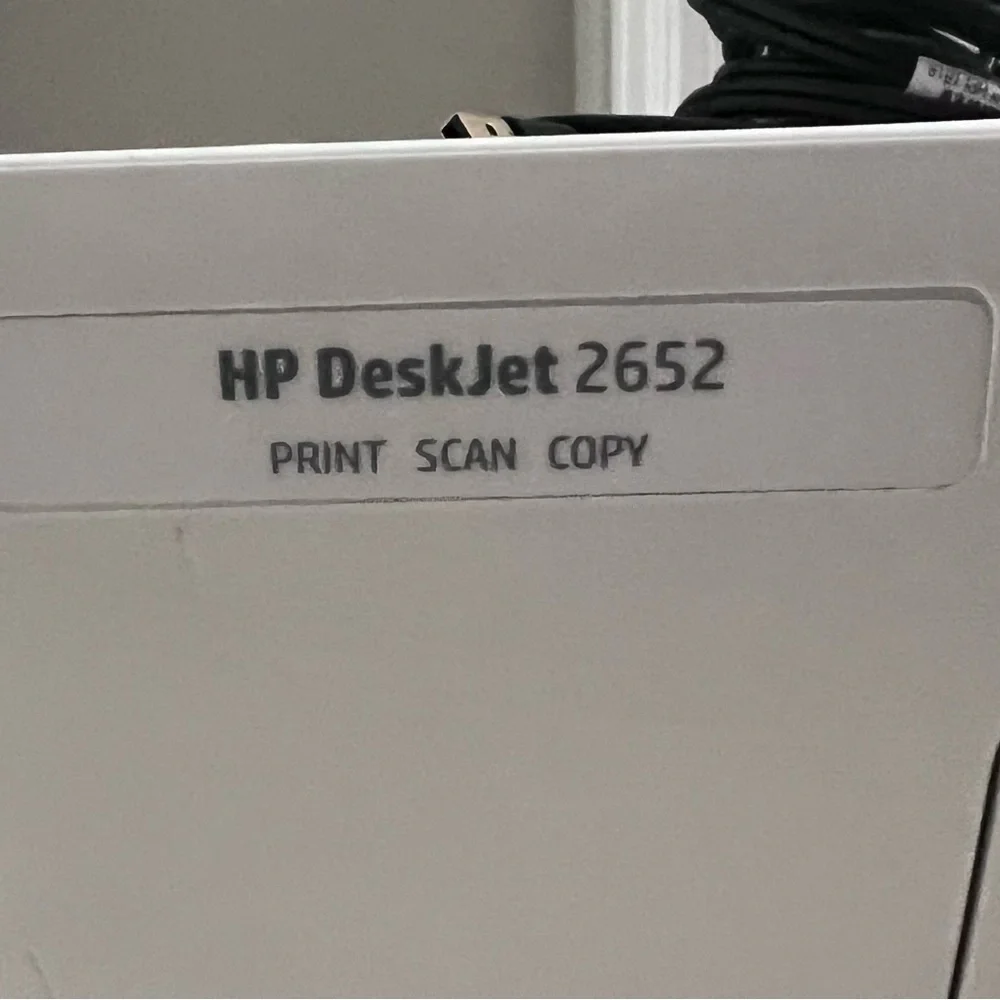 HP White All-in-One Printer with Gray Accents